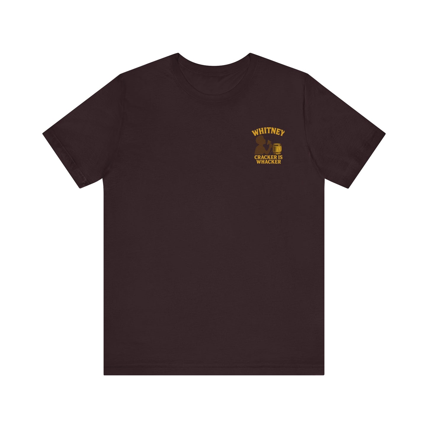 Whitney: Cracker Is Whacker Chest Logo Tee | LookWandy