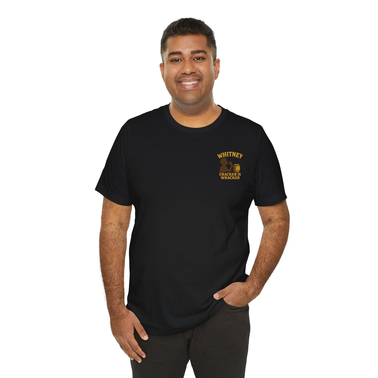 Whitney: Cracker Is Whacker Chest Logo Tee | LookWandy