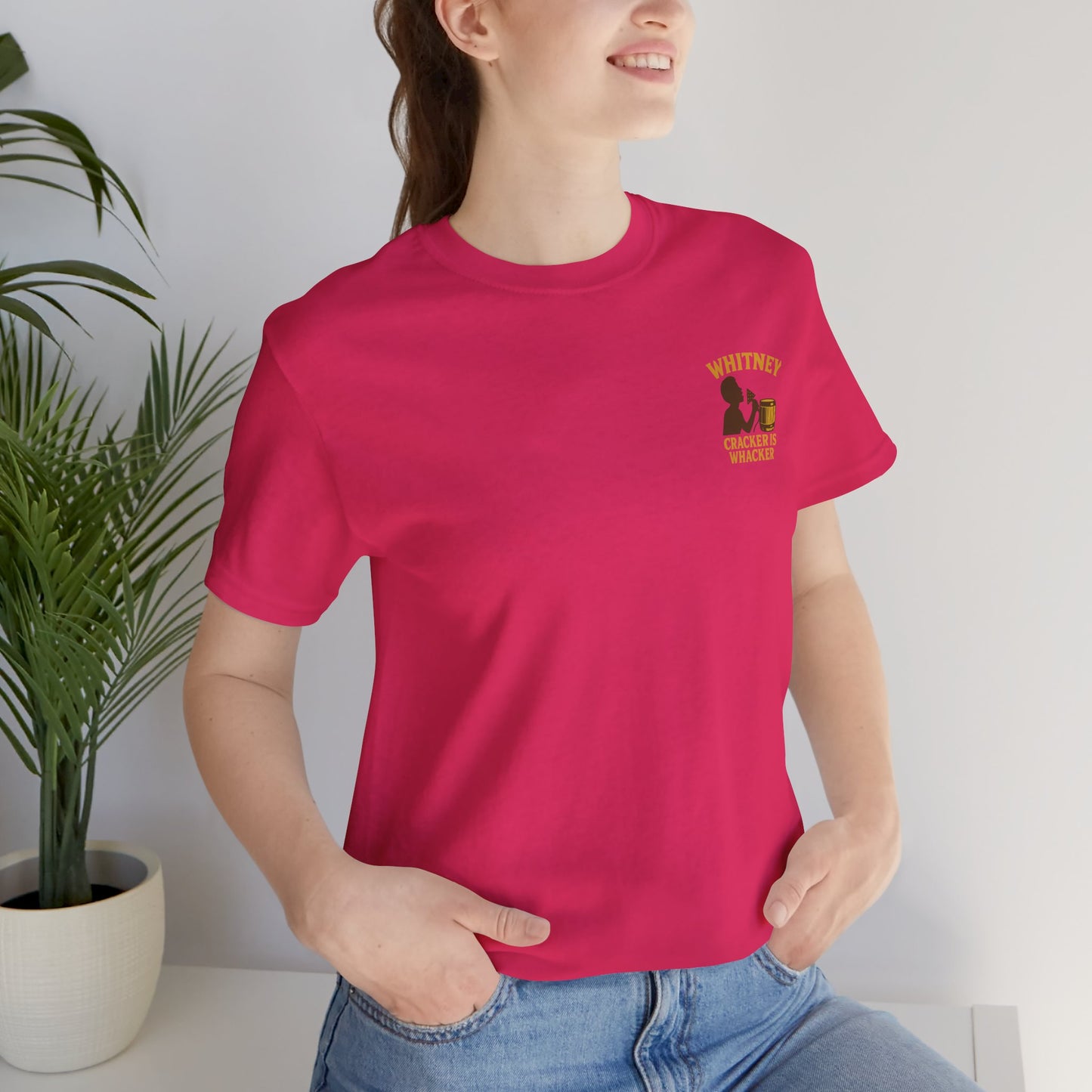 Whitney: Cracker Is Whacker Chest Logo Tee | LookWandy