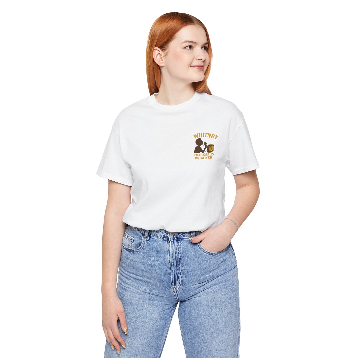Whitney: Cracker Is Whacker Chest Logo Tee | LookWandy
